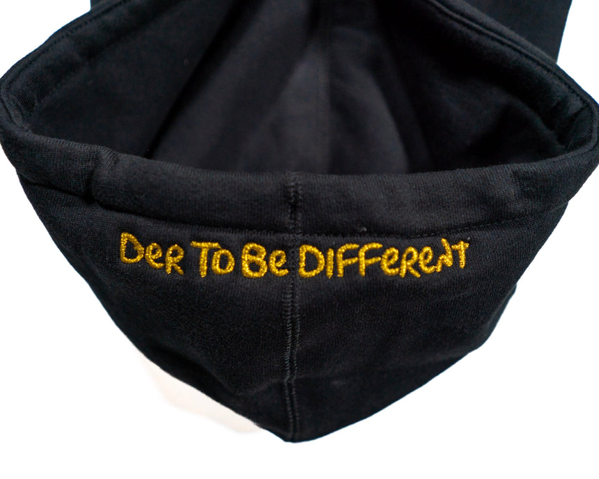 BE DIFFERENT HOODIE BLACK