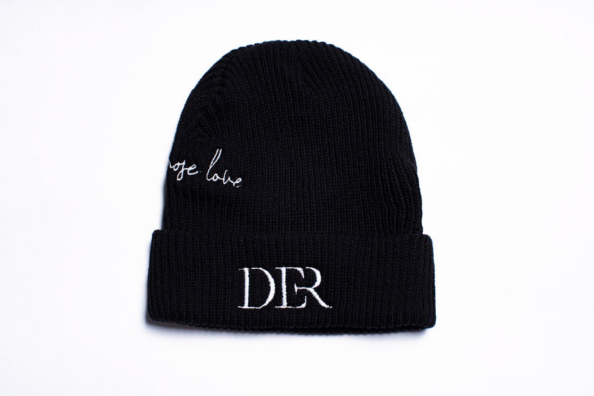 CHOOSE LOVE BEANIE BLACK